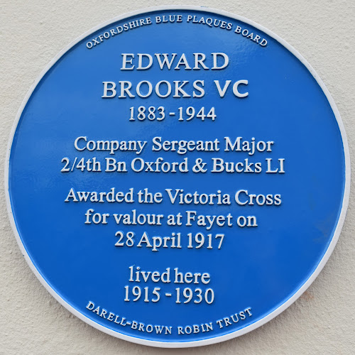 Blue Plaque: Edward Brooks VC