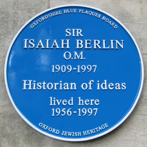 Blue Plaque:Sir Isaiah Berlin